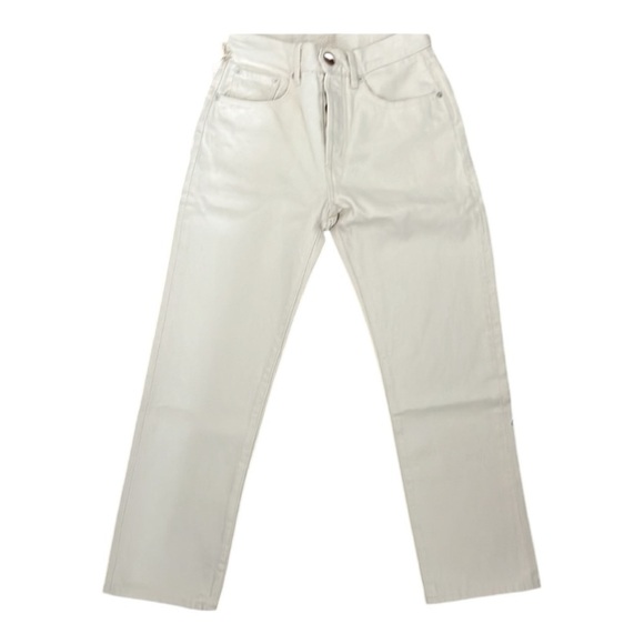 Daily Denim Hype by AG Jeans in Bone ButtonFly Classic Crop Jean Bull Denim 24 - Picture 4 of 15